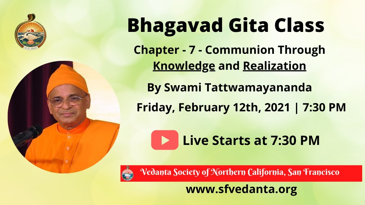 Bhagavad Gita Class 70 – Transcending Maya