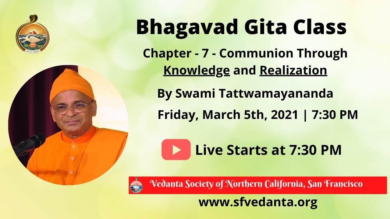 Bhagavad Gita Class 73 – Spiritual Evolution