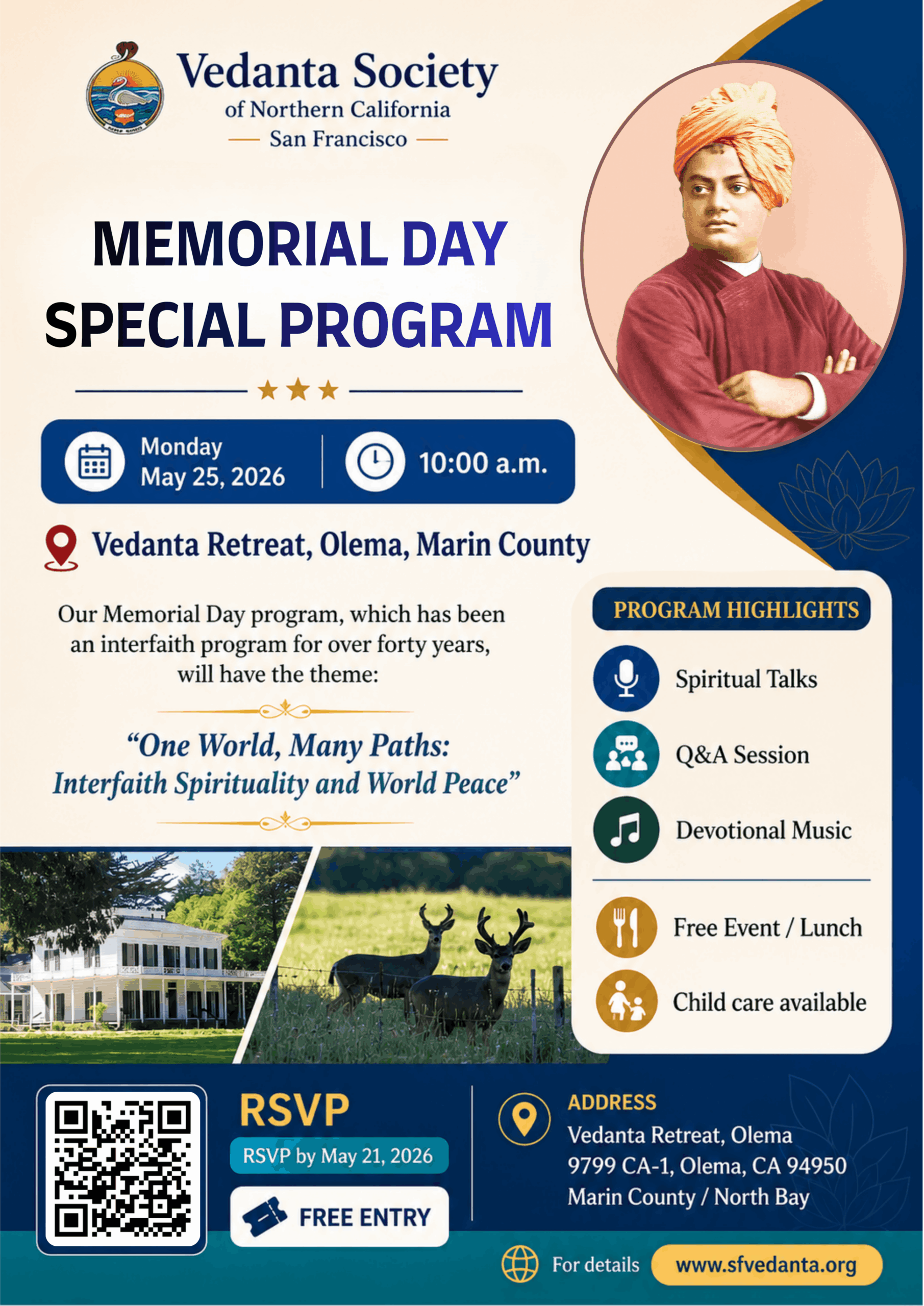Memorial Day Special Program Flyer